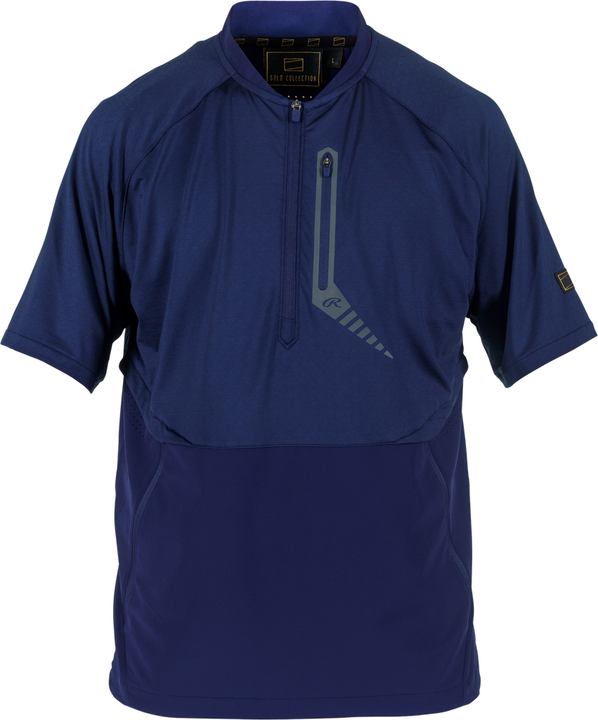 Rawlings Adult Gold Collection 1/4 Zip Short Sleeve Jacket