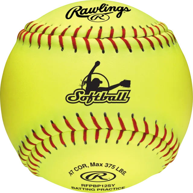 RAWLINGS 12-INCH COLLEGIATE/HIGH SCHOOL/TRAVEL BATTING PRACTICE SOFTBALL