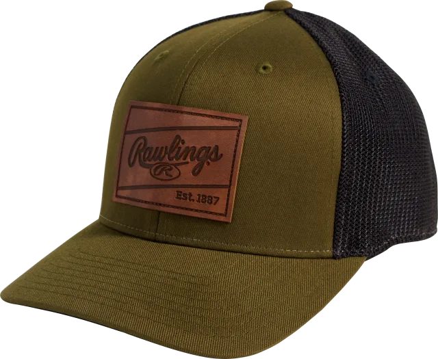 Rawlings Leather Patch Hat