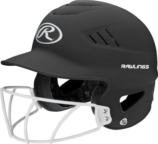 RAWLINGS COOLFLO OSFM 1-TONE HIGHLIGHTER SOFTBALL HELMET WITH SB1WG