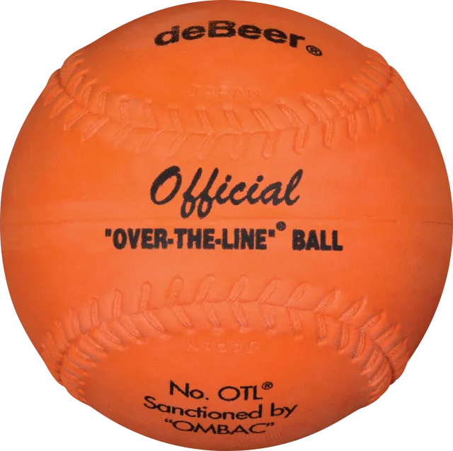 DEBEER 12-INCH ORANGE OVER THE LINE SOFTBALL