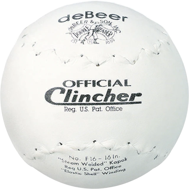 DEBEER 12-INCH WHITE TRUTECH OFFICIAL CLINCHER - 6 PK