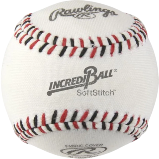 RAWLINGS INCREDI-BALL 9-INCH WHITE SOFTSTITCH BASEBALLS - DZ