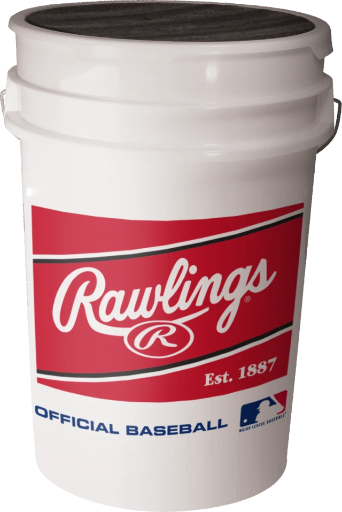 RAWLINGS 6 GALLON RAISED SEAM ROLB1X OR BETTER BALL-BUCKET COMBO - 24 COUNT