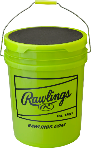 RAWLINGS 6 GALLON EMPTY BUCKET OPTIC YELLOW - 6 PK