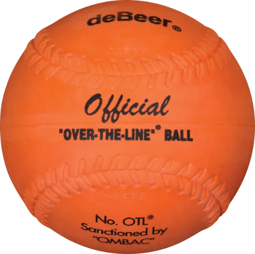 DEBEER 12-INCH ORANGE OVER THE LINE SOFTBALL